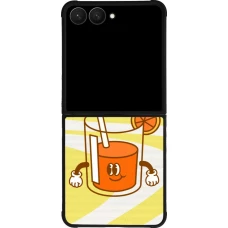 Samsung Galaxy Z Flip7 Case Hülle - Silikon schwarz Summer drink 2026