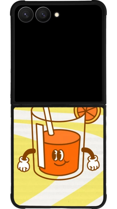 Samsung Galaxy Z Flip7 Case Hülle - Silikon schwarz Summer drink 2026