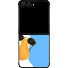 Coque Samsung Galaxy Z Flip7 - Silicone rigide noir Tell me about yourself Summer 2026