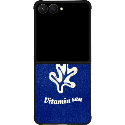 Coque Samsung Galaxy Z Flip7 - Silicone rigide noir Vitamin sea Summer 2026