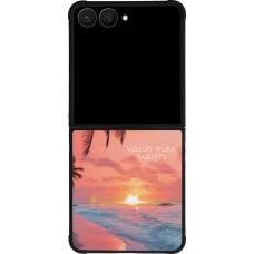 Samsung Galaxy Z Flip7 Case Hülle - Silikon schwarz Watch more sunsets Summer 2026