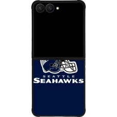 Samsung Galaxy Z Flip7 Case Hülle - Silikon schwarz Super Bowl 26 Seattle 3
