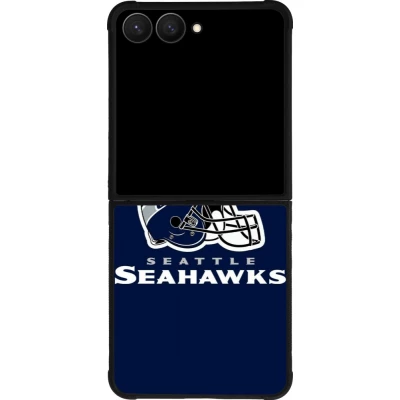 Samsung Galaxy Z Flip7 Case Hülle - Silikon schwarz Super Bowl 26 Seattle 3