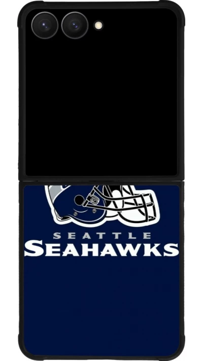 Samsung Galaxy Z Flip7 Case Hülle - Silikon schwarz Super Bowl 26 Seattle 3