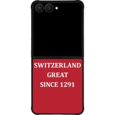 Samsung Galaxy Z Flip7 Case Hülle - Silikon schwarz Switzerland Great Since 1291