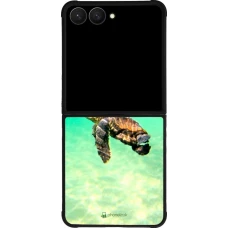 Samsung Galaxy Z Flip7 Case Hülle - Silikon schwarz Turtle Underwater