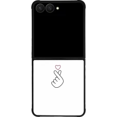 Samsung Galaxy Z Flip7 Case Hülle - Silikon schwarz Valentine 2024 heat by Millennials