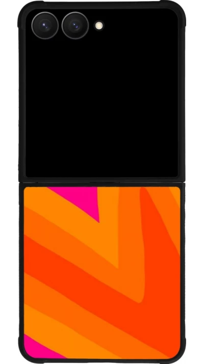 Samsung Galaxy Z Flip7 Case Hülle - Silikon schwarz Valentine 2024 heart gradient