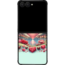 Samsung Galaxy Z Flip7 Case Hülle - Silikon schwarz Valentin 2025 Schick