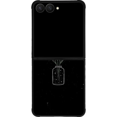 Coque Samsung Galaxy Z Flip7 - Silicone rigide noir Vase black