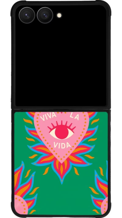 Samsung Galaxy Z Flip7 Case Hülle - Silikon schwarz Viva la vida 2026