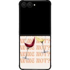 Samsung Galaxy Z Flip7 Case Hülle - Silikon schwarz Wine not