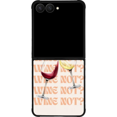 Samsung Galaxy Z Flip7 Case Hülle - Silikon schwarz Wine not