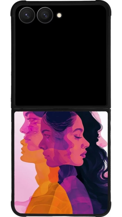 Samsung Galaxy Z Flip7 Case Hülle - Silikon schwarz Womens day 2026 10