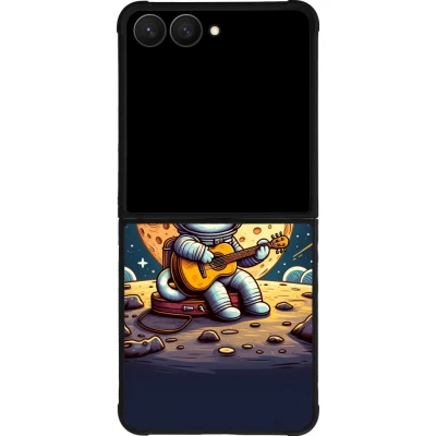 Samsung Galaxy Z Flip8 Case Hülle - Silikon schwarz AstroKatze RockMond
