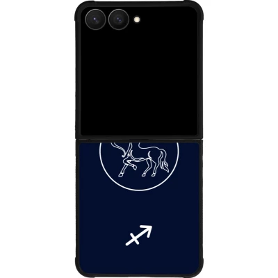 Coque Samsung Galaxy Z Flip8 - Silicone rigide noir Astrologie Sagittaire