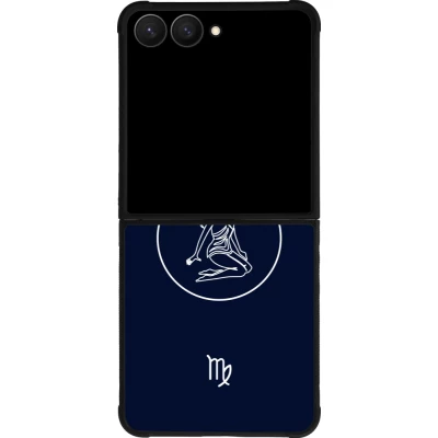 Samsung Galaxy Z Flip8 Case Hülle - Silikon schwarz Astrologie Jungfrau
