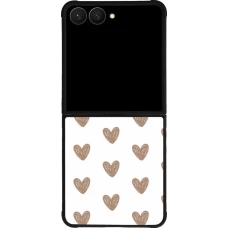 Samsung Galaxy Z Flip8 Case Hülle - Silikon schwarz Autumn 2024 brown hearts
