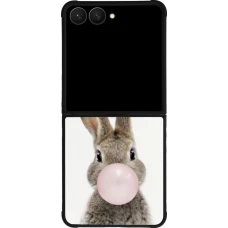 Samsung Galaxy Z Flip8 Case Hülle - Silikon schwarz Easter 2023 bubble gum bunny
