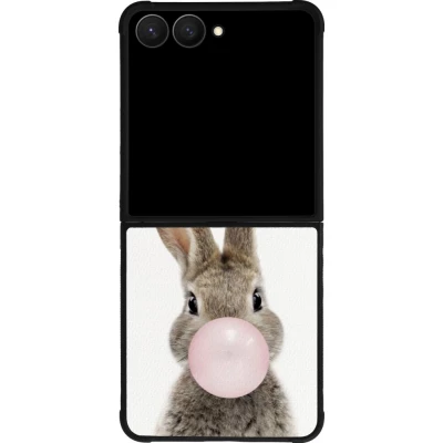 Coque Samsung Galaxy Z Flip8 - Silicone rigide noir Easter 2023 bubble gum bunny