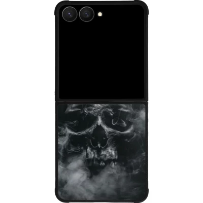 Samsung Galaxy Z Flip8 Case Hülle - Silikon schwarz Halloween 2024 smoky skull