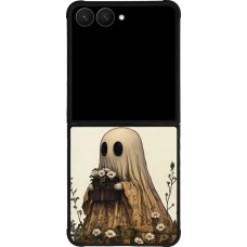 Samsung Galaxy Z Flip8 Case Hülle - Silikon schwarz Halloween 2025 Ghost gardener