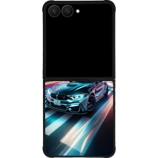 Samsung Galaxy Z Flip8 Case Hülle - Silikon schwarz BMW M4 Tokio Nacht