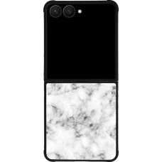 Samsung Galaxy Z Flip8 Case Hülle - Silikon schwarz Marble 01