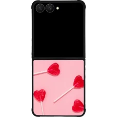 Coque Samsung Galaxy Z Flip8 - Silicone rigide noir Saint Valentines Day 26 Lollipop
