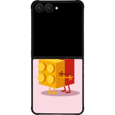 Coque Samsung Galaxy Z Flip8 - Silicone rigide noir Saint Valentines Day 26 Puzzle