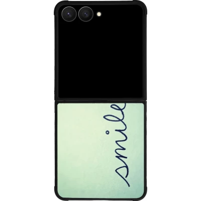 Coque Samsung Galaxy Z Flip8 - Silicone rigide noir Smile