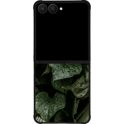 Coque Samsung Galaxy Z Flip8 - Silicone rigide noir Spring 23 fresh plants