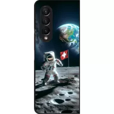 Samsung Galaxy Z Fold3 5G Case Hülle - Astro Schweiz auf dem Mond