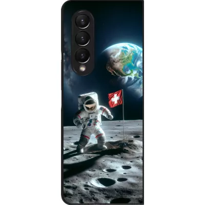 Samsung Galaxy Z Fold3 5G Case Hülle - Astro Schweiz auf dem Mond