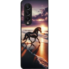 Coque Samsung Galaxy Z Fold3 5G - Cheval majestueux plage
