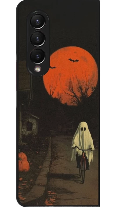 Samsung Galaxy Z Fold3 5G Case Hülle - Halloween 2025 Ghost on a bicycle