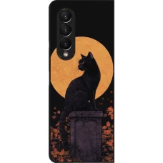 Samsung Galaxy Z Fold3 5G Case Hülle - Halloween 2026 Cat Art Nouveau