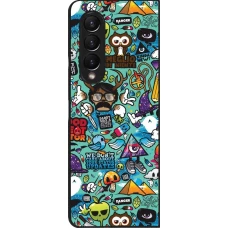 Samsung Galaxy Z Fold3 5G Case Hülle - Mixed Cartoons Turquoise