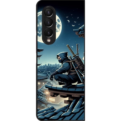 Coque Samsung Galaxy Z Fold3 5G - Ninja sous la lune