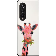 Samsung Galaxy Z Fold3 5G Case Hülle - Pink Girafe Paint