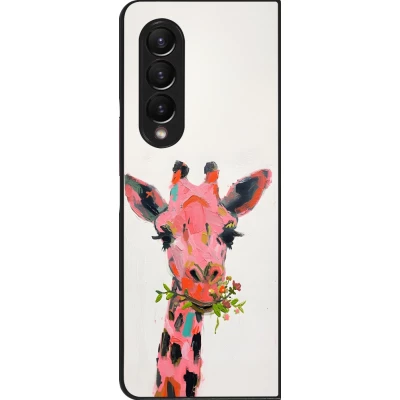 Samsung Galaxy Z Fold3 5G Case Hülle - Pink Girafe Paint