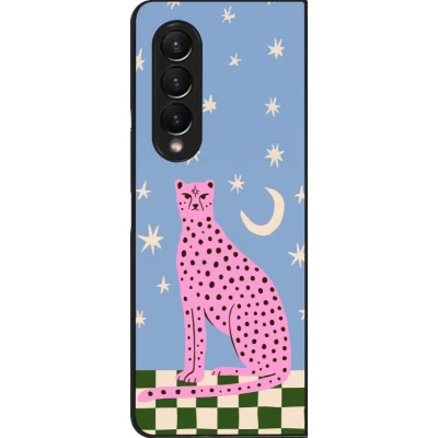Coque Samsung Galaxy Z Fold3 5G - Pink leopard with stars 2026