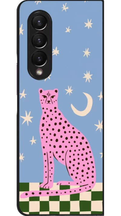 Coque Samsung Galaxy Z Fold3 5G - Pink leopard with stars 2026