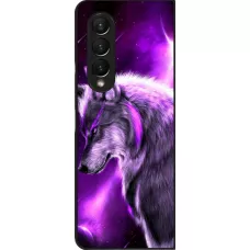 Coque Samsung Galaxy Z Fold3 5G - Purple Sky Wolf