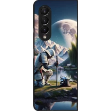 Samsung Galaxy Z Fold3 5G Case Hülle - Samurai Katana Mond