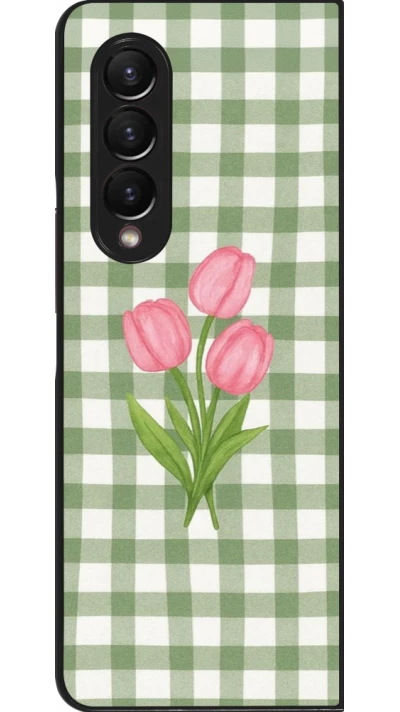 Samsung Galaxy Z Fold3 5G Case Hülle - Green vichy tulips Spring 2026