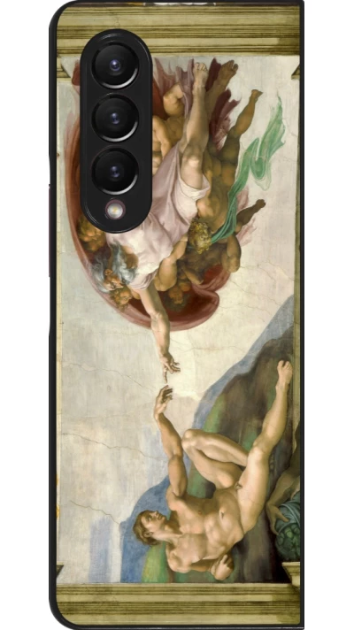 Coque Samsung Galaxy Z Fold3 5G - Tableau art - La Création d’Adam - Michel-Ange