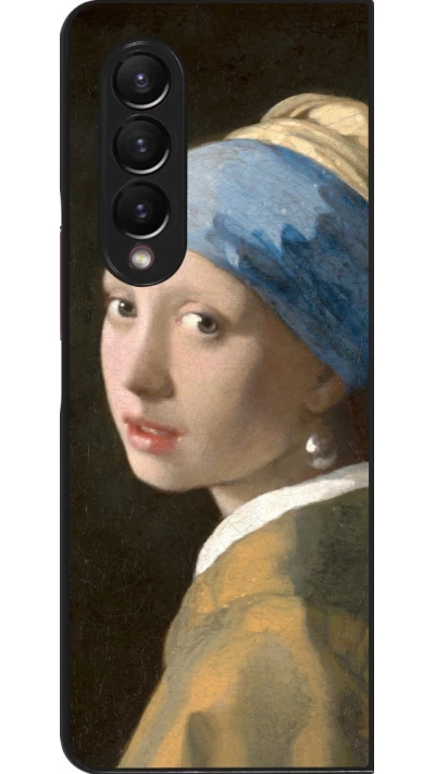 Coque Samsung Galaxy Z Fold3 5G - Tableau art - La Jeune fille à la perle - Johannes Vermeer