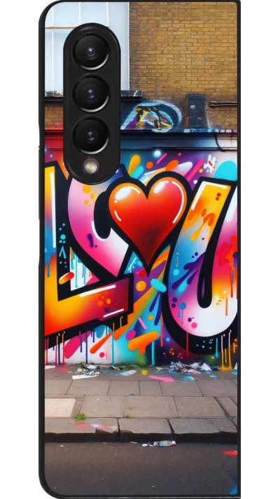 Coque Samsung Galaxy Z Fold3 5G - Valentine 2025 Love U Tag