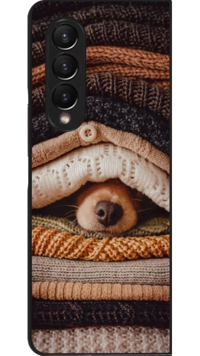 Coque Samsung Galaxy Z Fold4 - Autumn 26 Dog under the covers